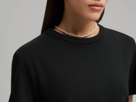 Футболка прямого кроя из джерси