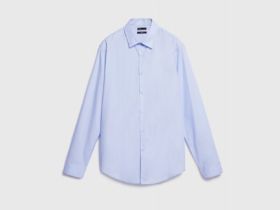 Рубашка из плотной ткани, Голубой