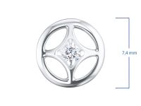 Подвеска из белого золота с бриллиантом э4001пд07210127