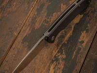 Складной нож CJRB Taiga, сталь D2, Black G10