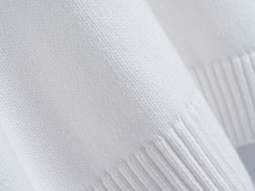 Вязаный джемпер из хлопка, Белый