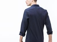 Мужская рубашка Lacoste из льна приталенного кроя