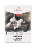 Альбом-склейка для акварели VISTA-ARTISTA "Чеснок" 12 л 230 г, крупнозернистая