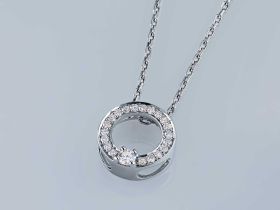 Классическая подвеска из серебра э0612пд07174500_white