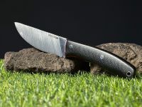 Нож с фиксированным клинком Vostron Onega, сталь Х12МФ, рукоять G10, черный