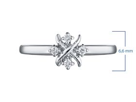 Кольцо из серебра с бриллиантами э0601кц11191270