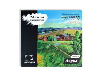 Набор акрила матовые Малевичъ, 24 цвета