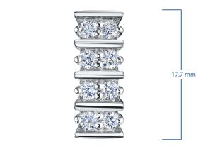 Классическая подвеска из белого золота э4712пд03210004_white