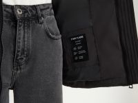 Пуховик с опушкой и воротником-стойкой