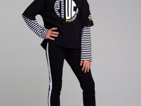 Брюки трикотажные для девочек