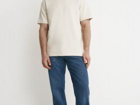 Прямые джинсы, Синий