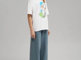 Футболка объемного кроя из хлопкового джерси