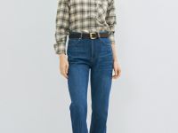 Рубашка в клетку, Бежевый