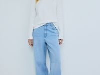 Джинсы Balloon со средней посадкой, Голубой