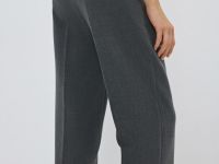 Брюки с ремнём и стрелками, Серый