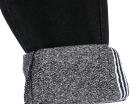 Брюки текстильные джинсовые утепленные флисом для мальчиков