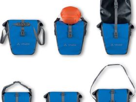 Боковая багажная сумка Vaude Aqua Back Single (черный / оранжевый)