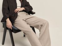 Брюки изо льна на резинке