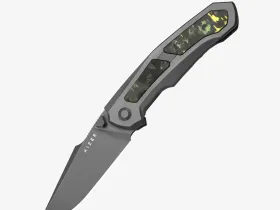 Складной нож Kizer Feweed, сталь S90V, рукоять карбон/титан