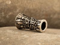 Бусина для темляка Идол Тики, мельхиор