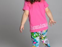 Комплект детский трикотажный для девочек: фуфайка (футболка), брюки (легинсы)