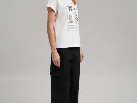 Футболка из хлопкового джерси свободного кроя