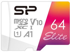 Карта памяти Silicon Power Elite microSDXC UHS-I 64 ГБ с адаптером
