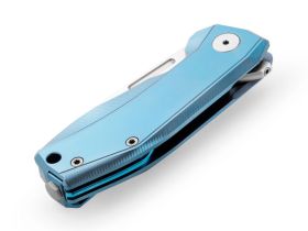 Складной нож LionSteel NANO, сталь MagnaCut, рукоять титан, голубой