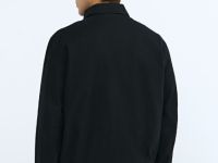 Куртка с отложным воротником, Черный
