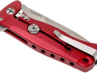 Нож складной LionSteel SR22A RS Mini, сталь Uddeholm Sleipner® Satin Finish, рукоять алюминий (Solid®), красный