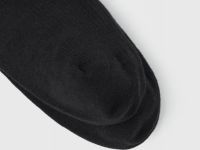 Высокие носки в рубчик, Черный