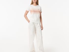 Женская футболка Lacoste из хлопка