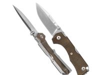 Нож складной Hide Folder, Green Micarta Scales, Crucible CPM® S30V™, Tommaso Rumici Design 7.5 см.