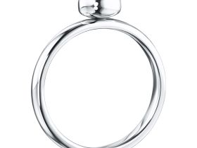 Кольцо из белого золота с бриллиантом э0901кц08210872