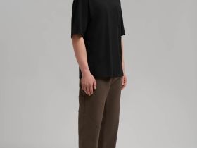 Футболка объемного кроя из джерси