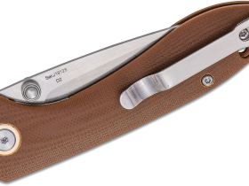 Складной нож CJRB Small Feldspar, сталь D2, рукоять G10, коричневый