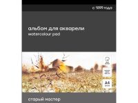 Альбом-склейка для акварели Гамма "Старый Мастер" А5 20 л 300 г, крупное зерно, 100% хлопок