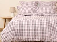 Постельное белье полукомплект Vichy, коричневое