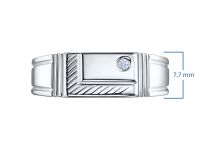 Кольцо из серебра э0612кц02182400_white