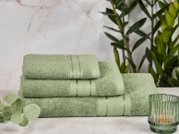 Полотенце махровое Basena, зеленое