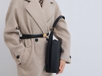 Пальто с поясом, Бежевый