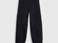 Брюки из твила для девочек, Черный