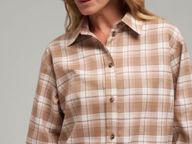 Рубашка свободного кроя в клетку