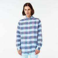 Мужская рубашка Lacoste приталенного кроя из льна