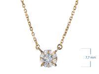 Колье из желтого золота э0312кл05153500