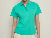 Поло приталенного силуэта с вышивкой