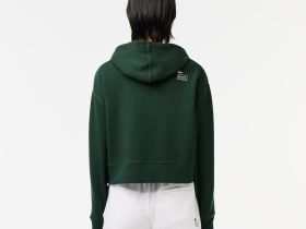 Женская толстовка Lacoste свободного кроя с капюшоном