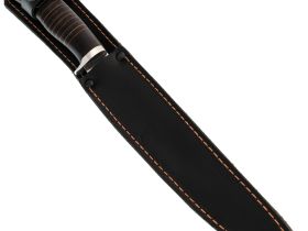 Филейный нож Нерпа, сталь 65Х13, гибкое лезвие, рукоять кожа