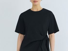 Футболка с узлом, Черный