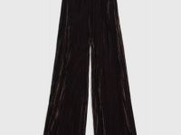 Широкие бархатные брюки, Коричневый